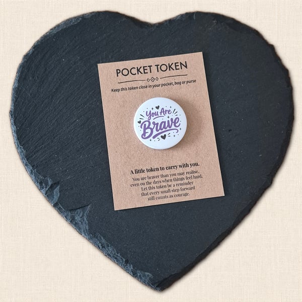 You Are Brave Pocket Token - Little Reminder of Courage