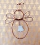 Christmas angel decoration, wire angel, angel hanger, christmas decoration, - Image 5