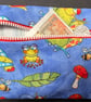 Small funky zipped pouch with cartoon frogs, tortoise, bees and toadstools - Image 7