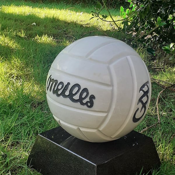 Personalised Granite GAA Memorial football Grave Stone Marker Cemetery Headstone