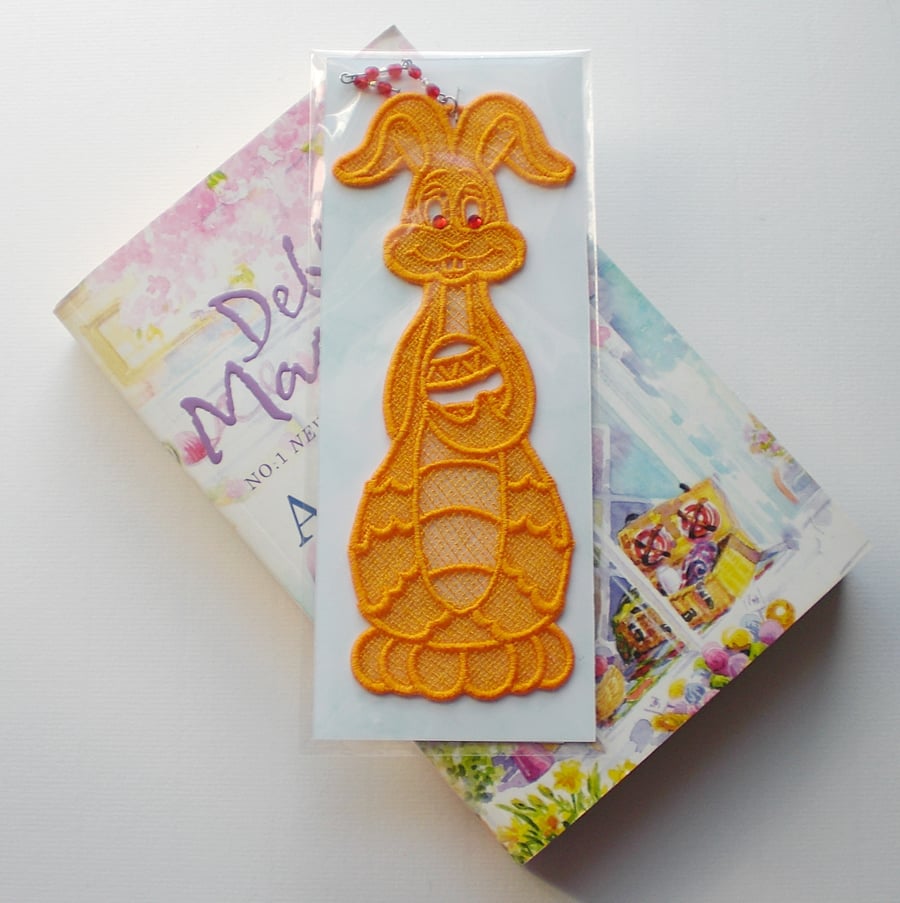 Easter Bunny Embroidered  Bookmark