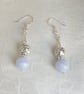 Gorgeous Blue Lace Agate and Fancy Bead Earrings - Image 3