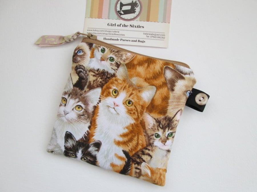 SALE Cats Coin Purse