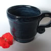 Beautiful Blue Mugs Ceramic Pottery