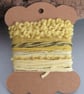 Small Chunky Yellow Weld Natural Dye Textured Thread Pack - Image 1