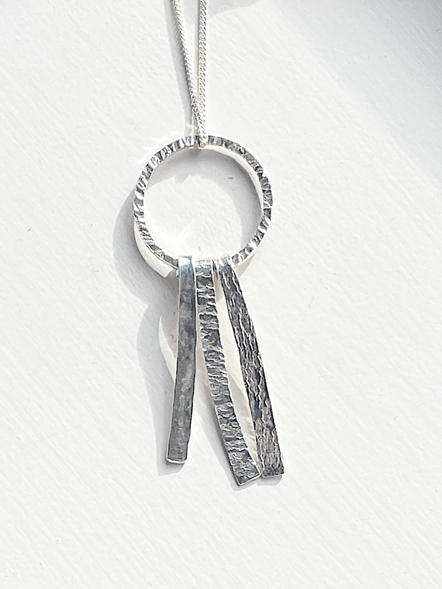 Statement sterling silver pendant 