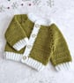 Baby's First Christmas Cardigan - Crochet in Red or Green - Image 7