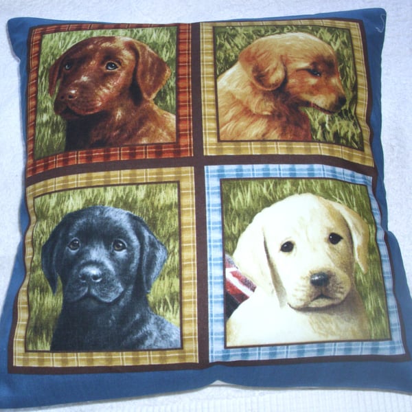 Labrador Puppy love cushion.B