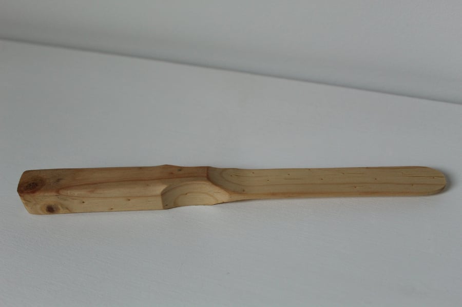 Hand Carved Wooden Butter Knife