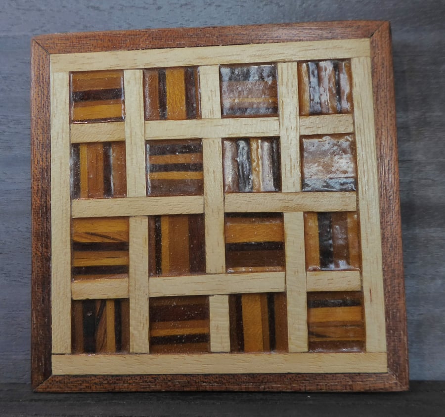 wood veneer coaster