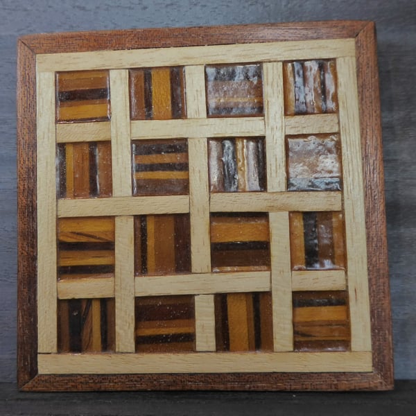 wood veneer coaster