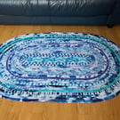 Hand Made Jelly Roll Rug - Tie-Dye Fabric