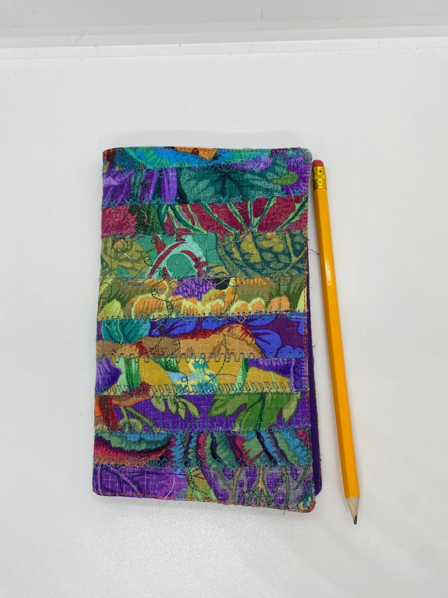 Fabric covered slim note book