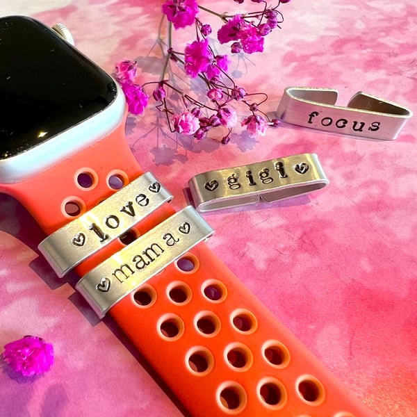 Personalised Name Watch Band Charm