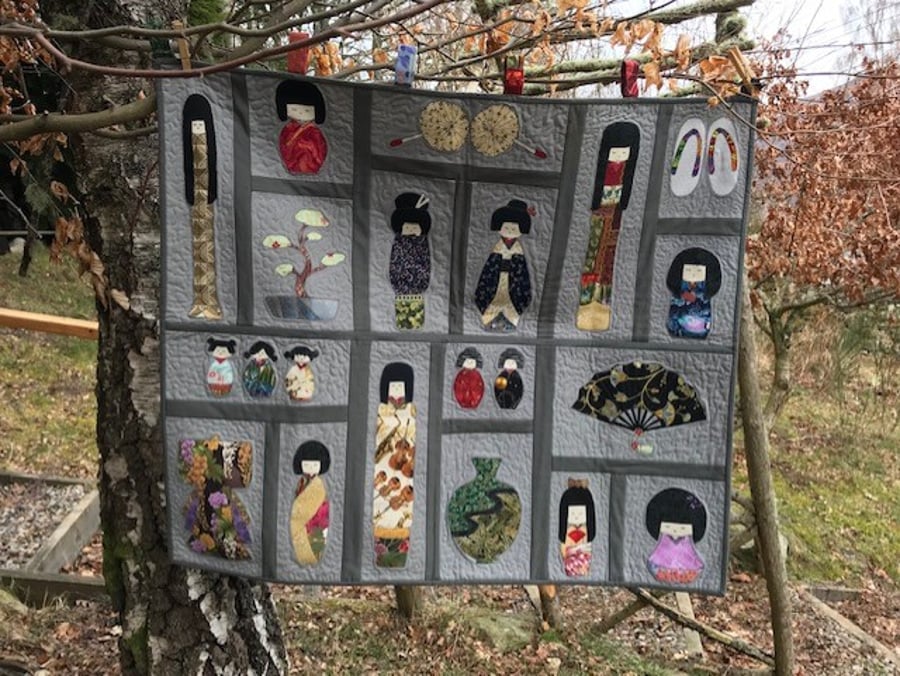 Japanese Wall Hanging Folksy