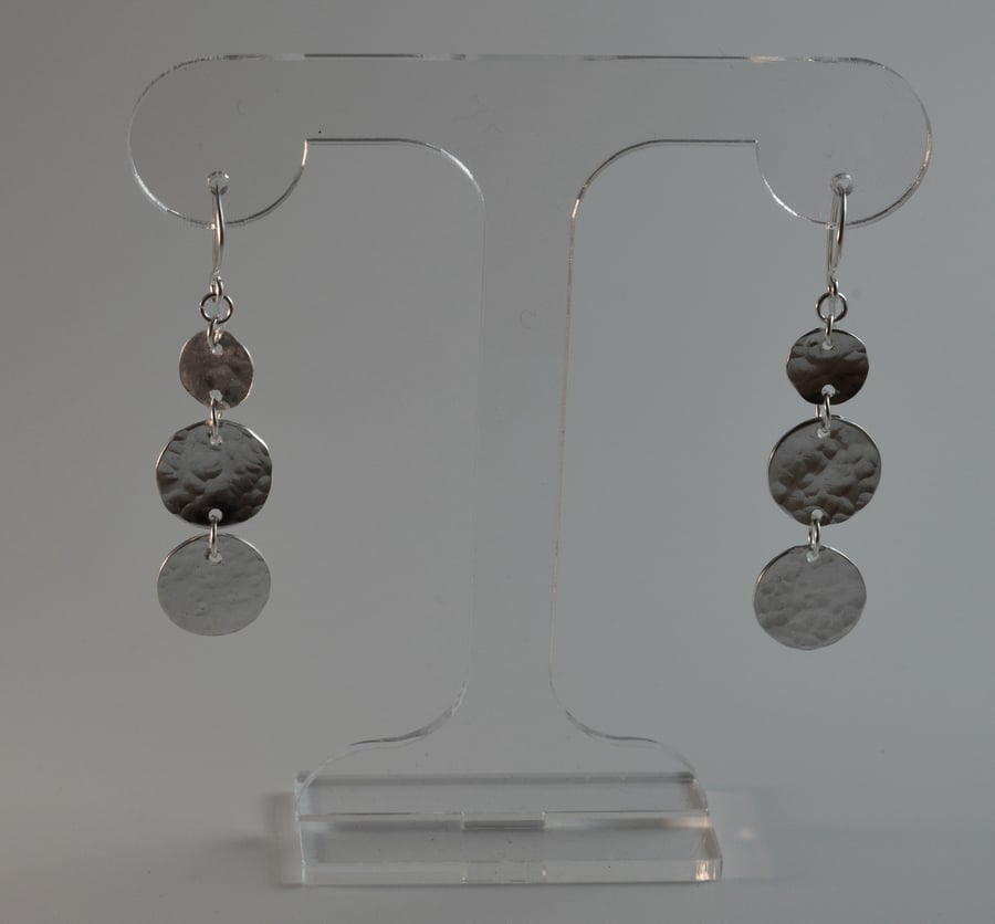 STERLING SILVER EARRING, handmade,statement earrings, dangle,gifts for her