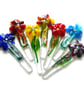 Fused Glass Plant Stake Flower Houseplant or Garden Decoration - Image 1