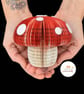 Toadstool decoration made from a book - Image 2