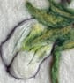 Hand Felted Sweet Pea Textile Artwork  - Image 4