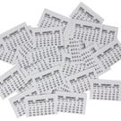 2026 Calendar Tabs Tear Off Pads x 10 - Christmas Crafts