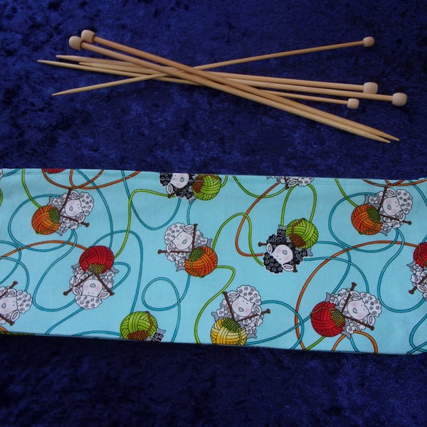 Knitting Sheep Knitting Needle Case - needles not included