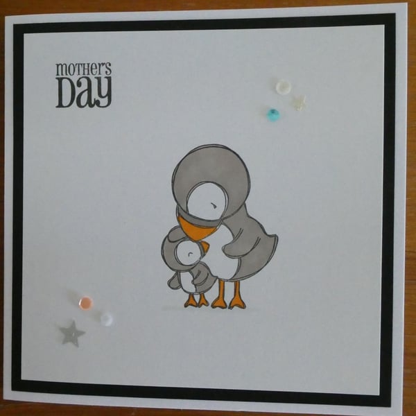 Sale - Puffins Mother's Day Card
