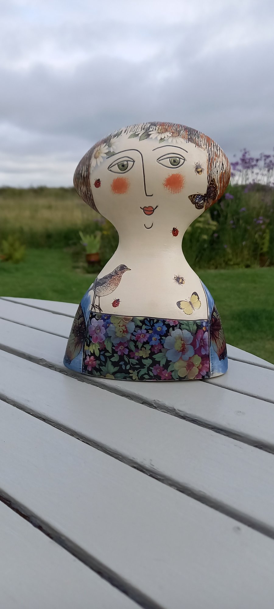 Figurative ceramic vase 
