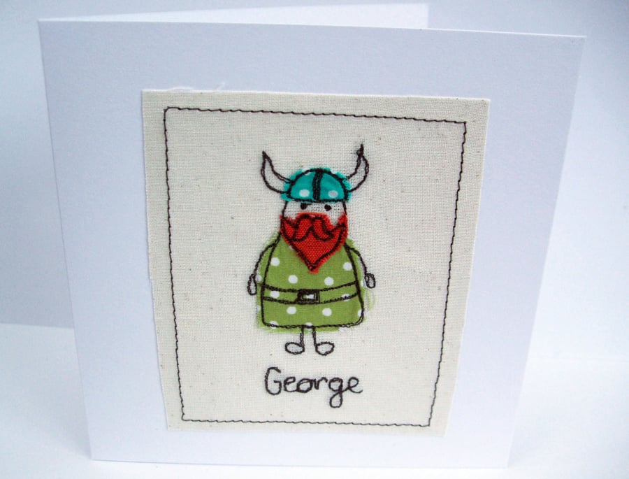 Personalised Viking Card - Birthday Card