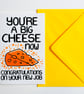 You're A Big Cheese Now Congratulations On Your New Job Funny New Job Card - Image 4