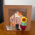 Handmade Gardening Birthday card