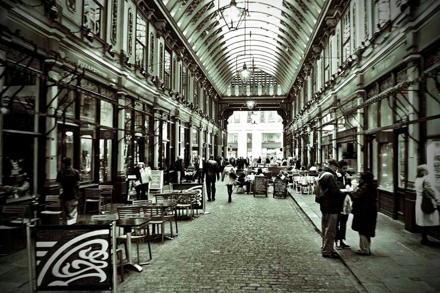 Leadenhall Market City of London England UK Photograph Print