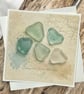 Treasures From The Sea – Sea Glass Greeting Card. Coastal Card