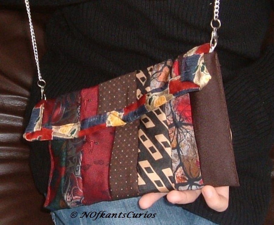 Tied to my Handbag!  Clutch Bag with Removable Strap, from Gent's Ties.