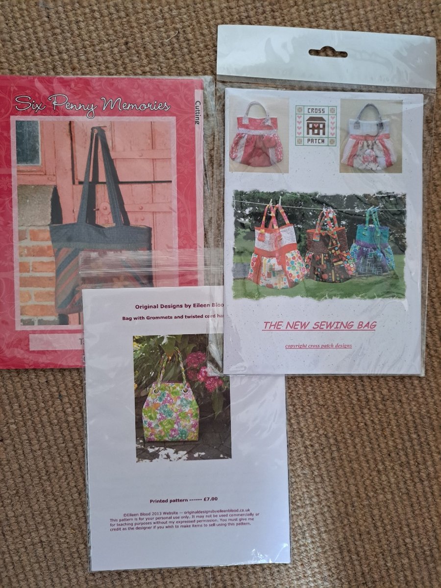 Three bag-making patterns