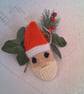 Set of 5 Christmas Tree Decorations, Christmas, Knitted Tree Decorations, Bauble - Image 3