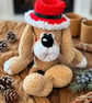 Handmade Crochet Plush Dog Toy Amigurumi Character Collectible Display Decor - Image 2