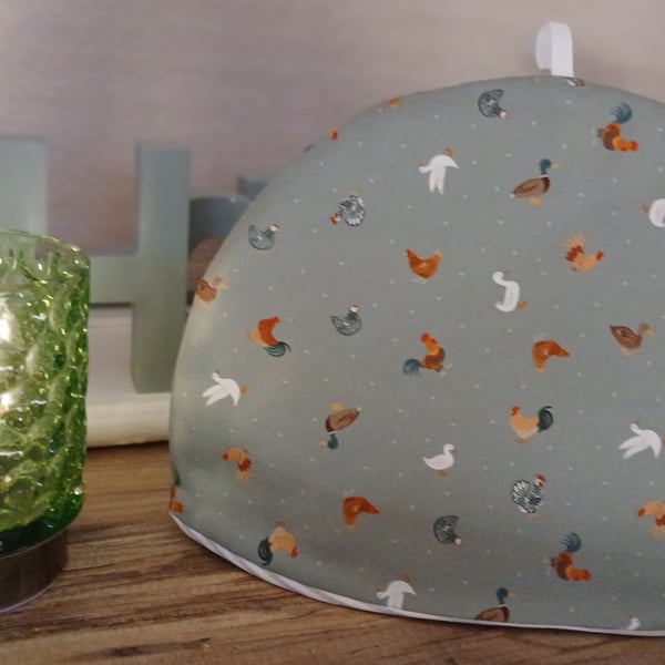 Handmade Hen Fabric Tea Cosy