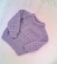 Hand Knitted Box Patterned Jumper with a Round Neck, Child's Jumper, Custom Make