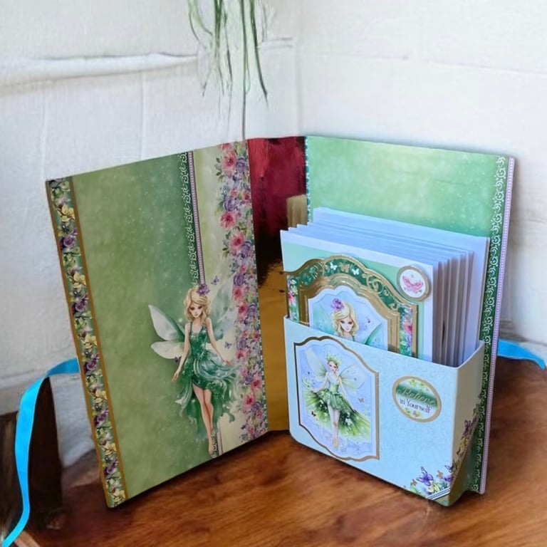 Fairy Greeting Card Book Box with Greetings Cards. 