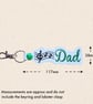 Music Lover Dad Keyring - Embroidered Faux Leather Gift for Dad - Image 5