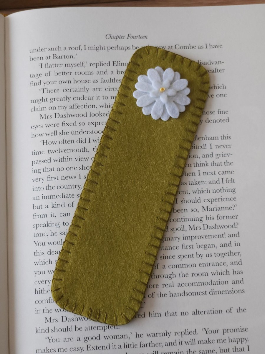 Hand stitched Bookmark 