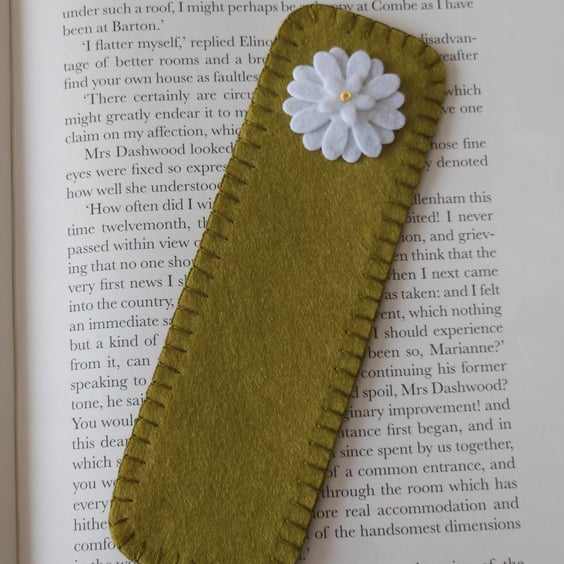 Hand stitched Bookmark 