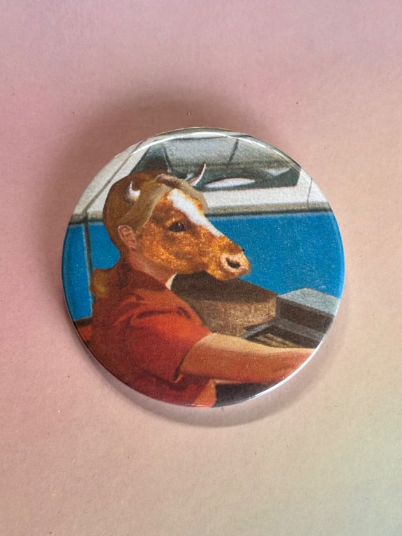 Mellifera Dynasty pin badge - Ladybird hybrids - cow secretary