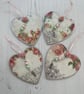 Home - Decoupage Rose Wooden Heart Decoration by Carolee Crafts PB7 - 0007 - Image 2