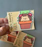 Magnetic hedgehog bookmark. Hedgehog plant bookmark. - Image 5