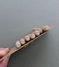 Set of seven driftwood toggle buttons with single hole - Image 6