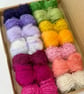 Small Spring Bouquet Mohair Wool Yarn Selection Pack for Wet Felting