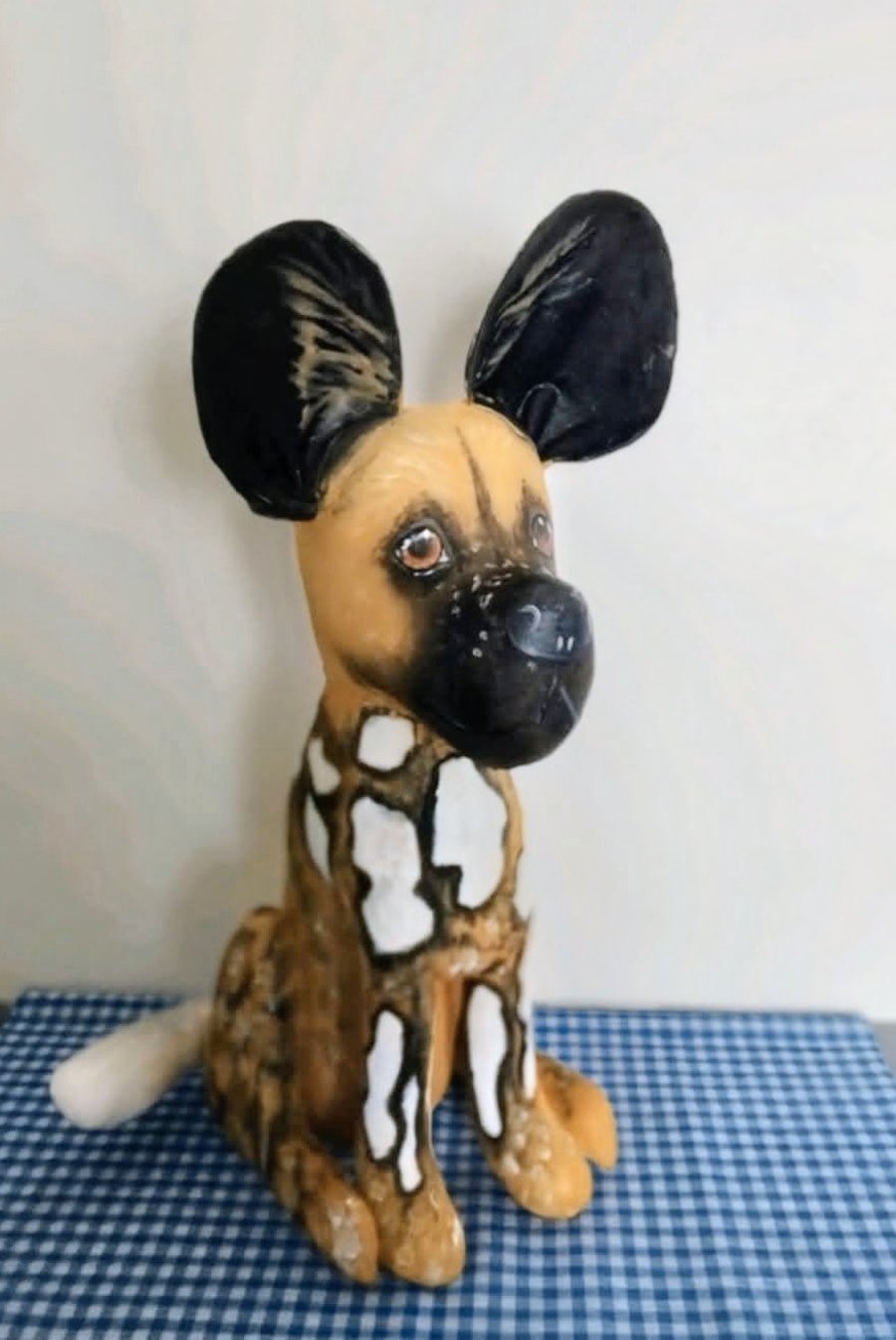 African Wild Dog Doorstop