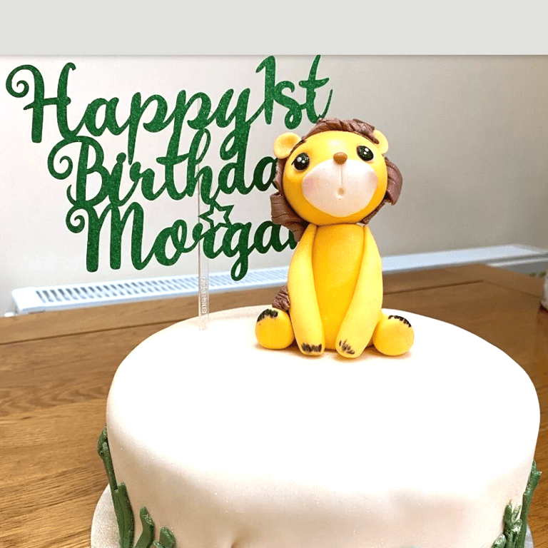ONE derful First Birthday Cake Topper. Wonderful Birthday Cake Topper.