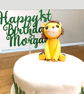 ONE derful First Birthday Cake Topper. Wonderful Birthday Cake Topper.